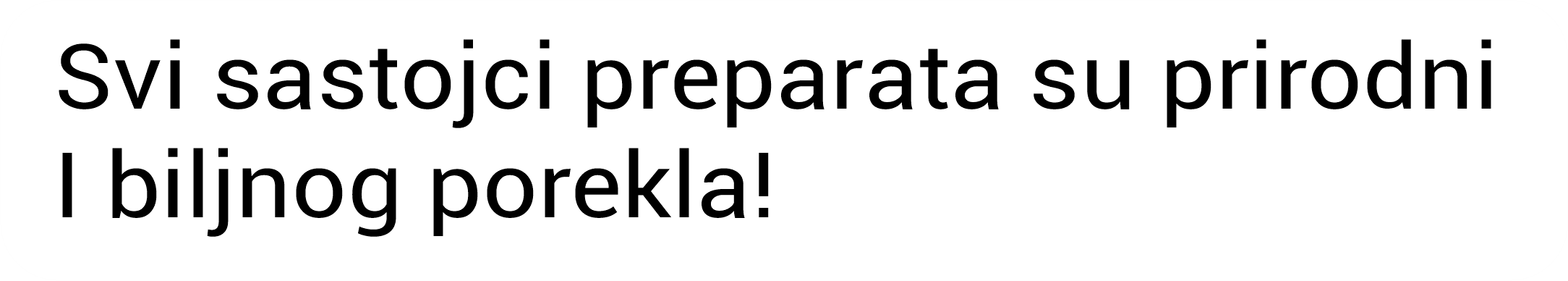 svi sastojci su prirodni